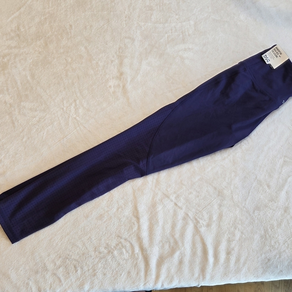 DSG Women's Momentum Perforated 7/8 Leggings - Purple Ink Size XS New Yoga Work - Picture 11 of 12